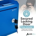 thumbnail image 2 of Adir Suggestion Box with Slot and Lock - Drop Box with Lock, Cash Dropbox - 9.8x7.5x3.4 In. Metal Deposit Box in Blue, 2 of 9