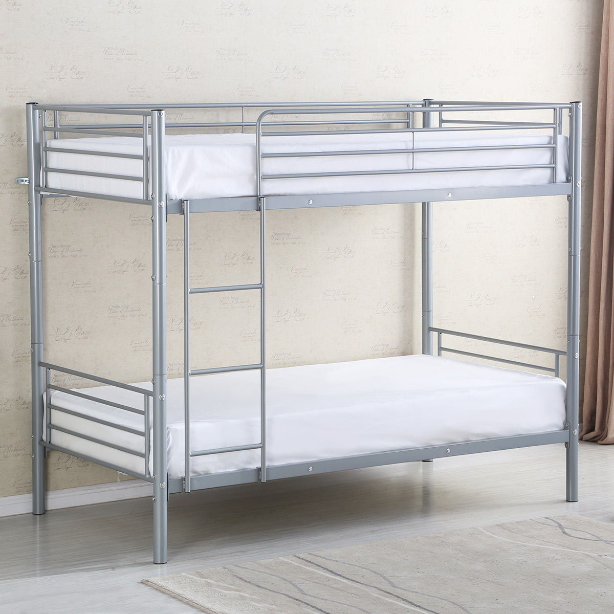 metal twin bunk beds for adults