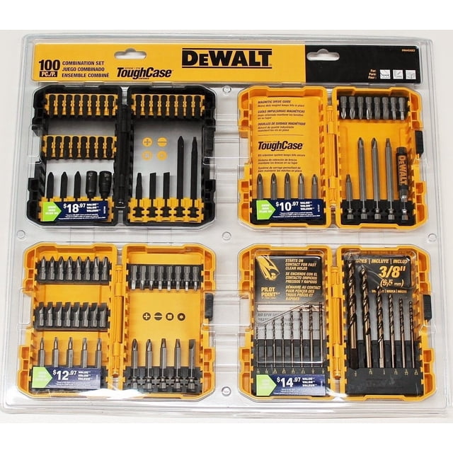 Juego de 100 brocas para atornillar por impacto Dewalt