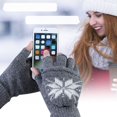 thumbnail image 6 of Seductiva Christmas Winter Gloves Unisex Christmas Print Knit Heated Gloves USB Connection Three Speed Timing Temperature Adjustment Indoor Work Winter Gloves Grey, 6 of 9