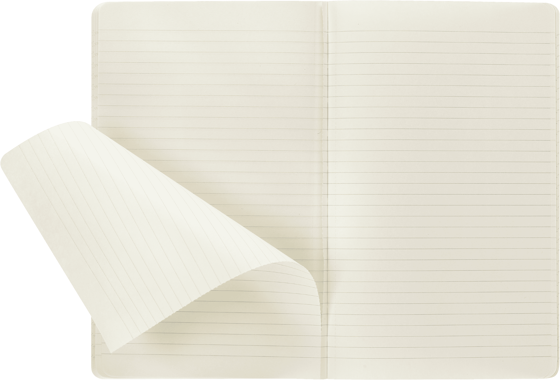 Moleskine Volant Journals (Set of 2), Large (5" x 8.25"), Ruled, Coral Orange/Aquamarine Blue