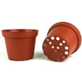 Poppelmann 4 in. dia. Plastic Terra Cotta Pots Pack of 12