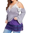 thumbnail image 1 of Shirt Extenders Adjustable Layering Fake Tops Lower Sweep Hem With Elastic WaistL, 1 of 5