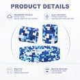 thumbnail image 3 of Sweat Band Set Sports Terry Cloth Headband Wristband Set 8"x2" Sweat Absorbing Head Band Blue, 3 of 6