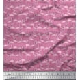 thumbnail image 1 of Soimoi Crepe Silk Fabric Flamingo Bird Printed Craft Fabric by the Yard 42 Inch Wide, 1 of 3