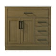 thumbnail image 5 of Elegant Kitchen and Bath Alden 36 inch Single Bathroom Vanity in Chestnut Brown, 5 of 10
