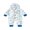 Blue, variant on Miaouyo Infant Baby Boy Girl Winter Romper 0 3 6 9 12 Months Cute Animal Pattern Long Sleeve Hooded Warm Jumpsuit