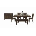 thumbnail image 1 of Topline Home Furnishings Dark Brown 8pc Dining Set, 1 of 5