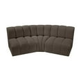 thumbnail image 6 of Meridian Furniture Arc Brown Boucle Fabric Modular Sectional, 6 of 8