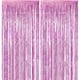 thumbnail image 1 of Paquete de 2 cortinas con flecos de aluminio, cortinas de oropel metálico dorado, telón de fondo para fotos para bodas, compromisos, despedidas de soltera, decoración de escenario para, 1 of 5