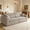 Brown white, variant on Shaiailed 111" Oversized Modular Sectional Couch,Deep Seat Sectional Couch with 2 Large Cushions and 2 Pillows,Large 3 Seater Couches for Living Room(Bumblebee Stripe)