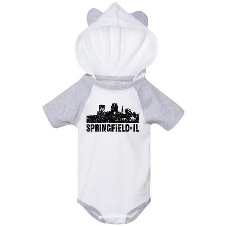 

Inktastic Springfield Skyline Grunge Gift Baby Boy or Baby Girl Bodysuit