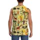 thumbnail image 4 of Fotbe Ethnic African Men's Camiseta sin Mangas Estampada para Hombres, Playera Casual para Gimnasio, Entrenamiento, Playa-3X-Large, 4 of 7