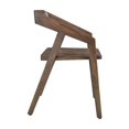 thumbnail image 4 of Taran Designs Maria Solid Wood Arm Chair in Dark Brown (Set of 1), 4 of 6