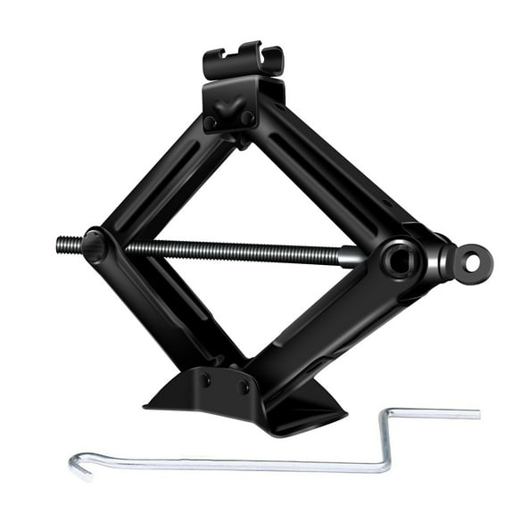 2 Ton Scissor Jack Universal Car Lift Jack Steel, Portable Compact Scissor Jack Easy to Store & Transport, 115mm to 390mm Lift Range, 360 Degree Adjustable Tray, for Cars Repair