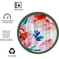 thumbnail image 6 of Watercolor Floral Shower Curtain Sets,Blush and Teal Leaves Flowers Bathroom Curtains,Modern Minimalist White Bath Curtain,Waterproof Fabric with 12 Hooks 72x72 Inches, 6 of 6