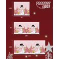 thumbnail image 6 of Garage Door Banner Cover 7 x 8 ft, Pink Christmas Snowman with Hat Xmas Tree Snowflake Christmas Garage Door Decorations Holiday Christmas Backdrop Decor for Winter New Year Xmas Party, 6 of 6