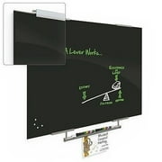 Best-Rite Visionary Magnetic Glass Dry Erase Whiteboard with Exo Tray System