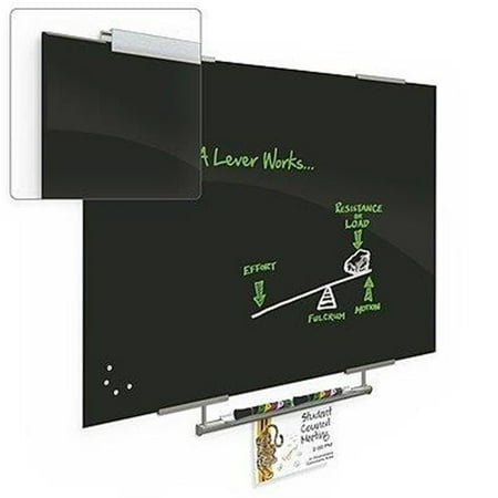 Best-Rite Visionary Magnetic Glass Dry Erase Whiteboard with Exo Tray System