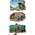 thumbnail image 1 of 3PCS 3D Broken Giant Dinosaur Wall Sticker, Simulation Crack Hole Dinosaur Wall Decal, Self-Adhesive Jurassic World Cracked Smashed Wall Decor Mural f, 1 of 4
