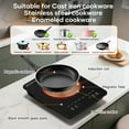 thumbnail image 3 of VoltCuisine Portable Induction Cooktop, 1200W Hot Plate Electric Stove Top Burner, 3 of 9