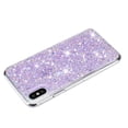 thumbnail image 2 of Allytechgroup Glitter Bling Case Compatible with Apple iPhone X/ iPhone XS for Girls Women, Slim Fit Soft TPU Back Cover Anti-Scratch Bumper Shockproof Phone Case for iPhone X/ iPhone XS, Purple, 2 of 5
