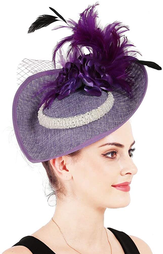 Sinamay Feather Fascinators Hats 20s 