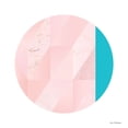 thumbnail image 2 of Seven Trees Design 12x12 Black Ornate Wood Framed with Double Matting Museum Art Print Titled - Pink Marble Circle II, 2 of 4