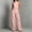 Pink, variant on Womens 2 Piece Color Blocked Suits Sleeveless Crew Neck Tops Wide Leg High Waist Trousers Summer Comfy Fashion Set White XXXL