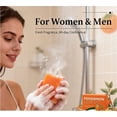 thumbnail image 4 of QunYou Deodorizing Soap Bar for Body Cleansing Removes Dirt Oil Without Tightness Persimmon, 4 of 9