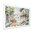thumbnail image 2 of Designart 'Sunny Day At The Vintage City Cozy Street' Traditional Framed Art Print, 2 of 4