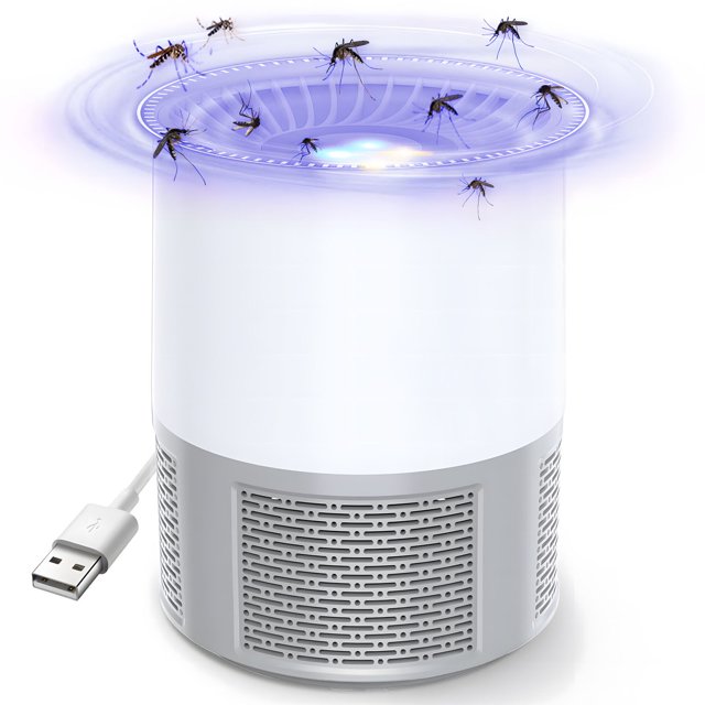 leyfeng Insektenvernichter, USB Elektrischer Insektenvernichter Elektrisch Fliegenfalle, Mückenfalle Elektrisch Mückenlampe, Moskito Killer Lampe mit Licht, Fruchtfliegenfalle