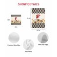 thumbnail image 7 of Sunflowers Rooster Kitchen Dish Towels for Drying Dishes Set of 4, Farmhouse Vintage Black White Plaid Waffle Weave Microfiber Hand Tea Bathroom Towels Quick Dry & Absorbent Towel 12x12, 7 of 7