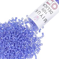 Miyuki Delica Seed Beads – Size 11/0 (1.6 mm), DB0661, Dyed Opaque Purple, 7.2 g, Approx. 1440 Beads