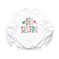 thumbnail image 4 of Big Sister Candy Cane Stripes Sweatshirt for Teens and Kids Sibling Christmas Sweater White Sweatshirt Youth Medium, 4 of 5