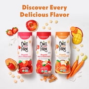 (2 pack) Once Upon a Farm Organic Baby Puffs, Mango, Carrot & Coconut, 1.5oz Canister