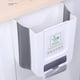 thumbnail image 1 of Cubos de basura plegables para cocina, cubo de basura, cesta de papel colgante para armario (10L blanco), 1 of 8