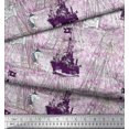 thumbnail image 3 of Soimoi polyester Crepe Fabric Fish & Ship Ocean Decor Fabric Printed Yard 42 Inch Wide, 3 of 3