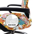 thumbnail image 5 of ZIATUBLES Office Chair Protector Cover Hippie Daisy Flower Printed Soft Universal Rotating Chair Slipcover Removable Computer Chair Covers Washable Desk High Back Chair Cover, S, 5 of 7