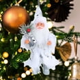 thumbnail image 3 of Santa Figurines Standing Santa Statue Miniature Collection Hanging Santa Pendant for Christmas Tree Fireplace Tabletop Centerpieces, 3 of 3