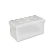 Jessar - Ottoman / Storage Footrest, Rectangular, From the Acadia Collection, White