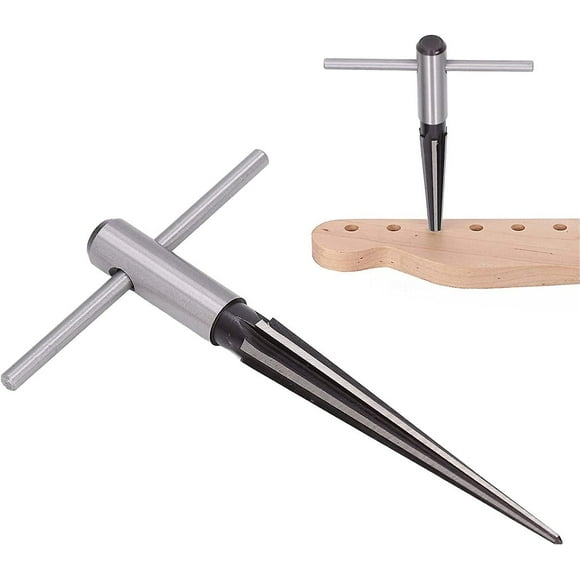 Tapered Reamer, Hand Reamer, T-handle Tapered Reamer Set, Reamer T-handle Seiko High-hardness High-speed Steel Tapered Reamer (round Handle Tapered Re
