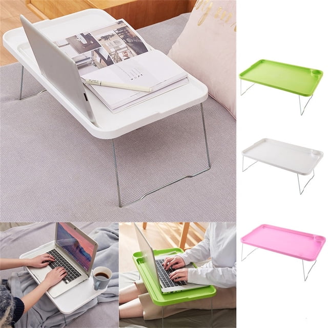 Bed Tray Table Laptop Stand Breakfast Desk Folding Portable Student Dormitory Sofa Multifunctional Lap Desk , Kitecy Laptop Bed Table Folding Study Desk Student Dormitory Table