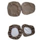 thumbnail image 5 of Funda giratoria para silla de escritorio para niños conjunto de 2 piezas de sillas cubiertas para niños escritorio de la computadora sillas giratorias rejilla de café Rejilla de Magideal Funda giratoria para silla de escritorio para niños, 5 of 7