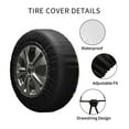 thumbnail image 6 of Kll Mardi Gras Shiny Green Purple Tire Cover,Universal Wheel Tire Cover For Trailer, Rv, Suv, Truck,Camper And Many Vehicle,(17 Inch), 6 of 8