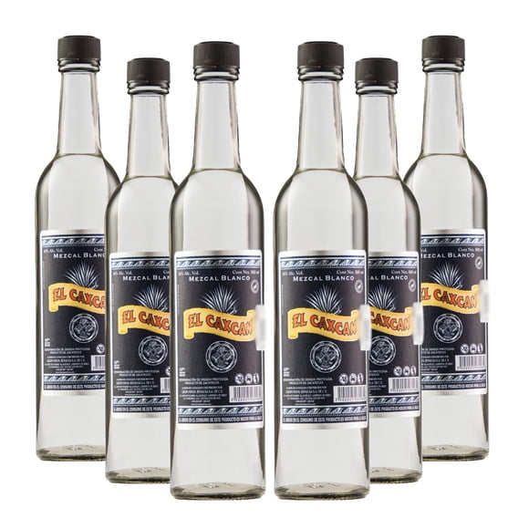 Six Pack Mezcal El Caxcan Blanco 500 Ml El Caxcan Mezcal, Blanco