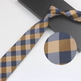 thumbnail image 4 of Eoperou Men Wedding Tie Striped Print Lightweight Adjustable Smooth Surface Vintage Match Shirt Gentleman Exquisite Decorative Neck Tie Party Stuff, 4 of 8