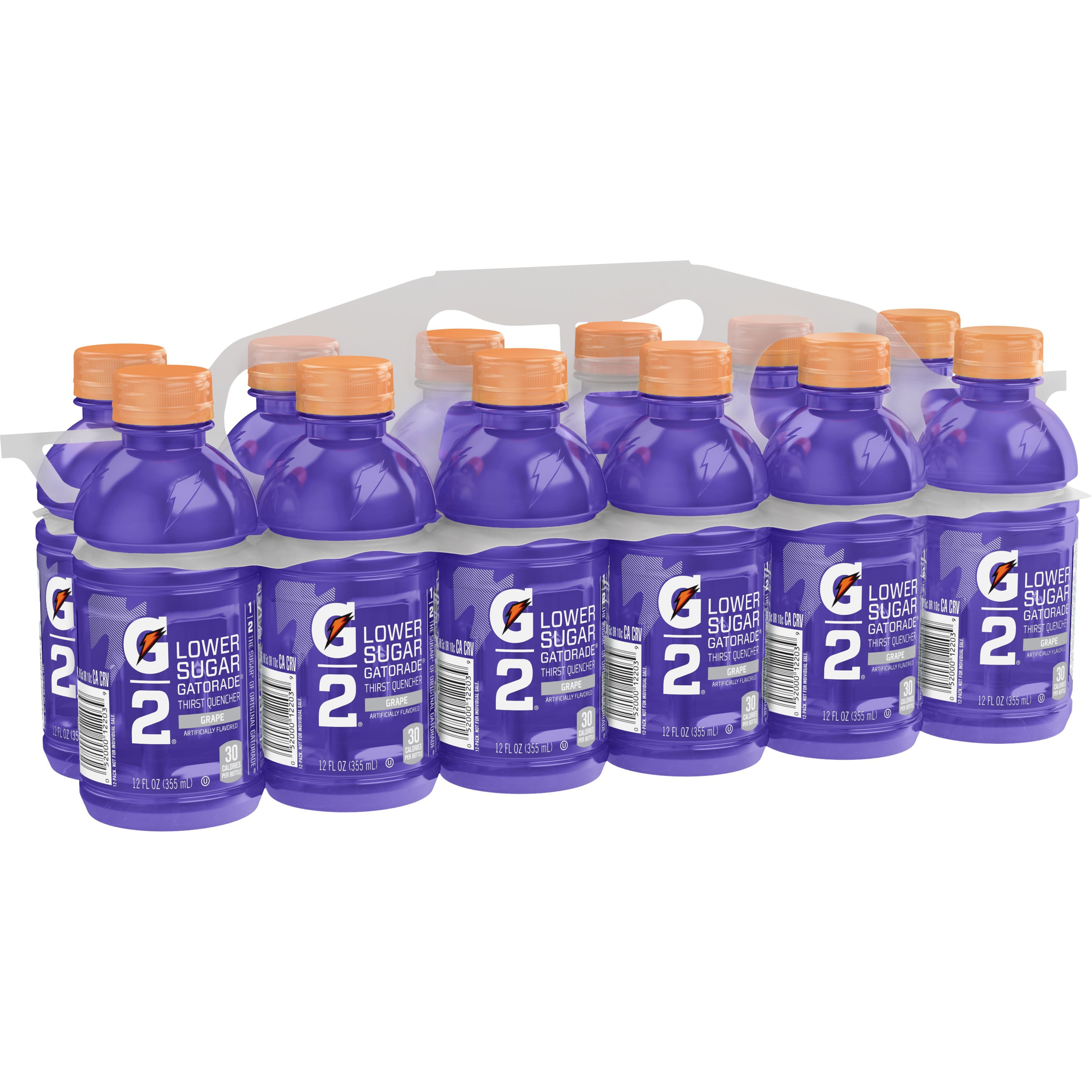 Gatorade G2 Lower Sugar Grape Thirst Quencher Sports Drink, 12 oz, 12 Pack Bottles