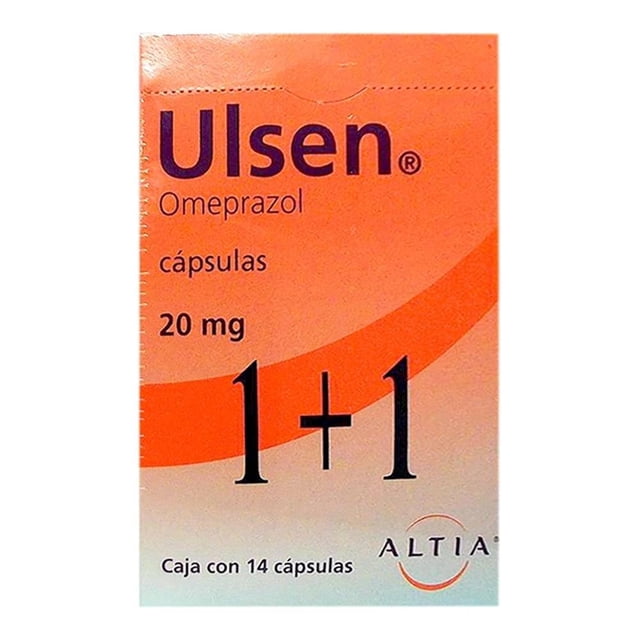 Ulsen Omeprazol 20 mg 14 cápsulas