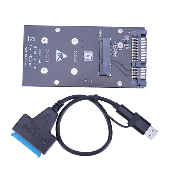 Mini Tarjeta Convertidora SATA A III Adaptador MSATA SATA3.0 SSD para PC Y Portátil